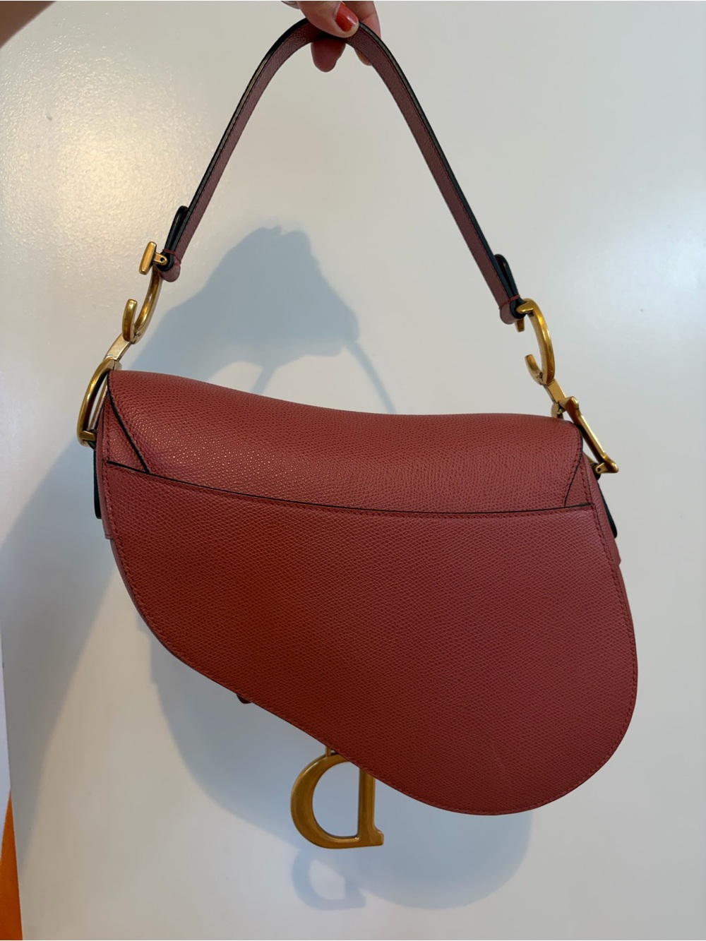 Dior Saddle Shoulder Bag in Dusty Rose with Gold Hardware - Picture 3 of 7